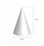 Macaron Tower Foam Cone | High 40 cm x Basis Ø 25 cm  