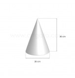 Macaron Tower Foam Cone | High 30 cm x Basis Ø 20 cm  