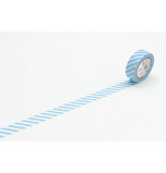 Washi Masking Tape | Rayures Bleu Azur