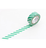 Washi Masking Tape | Rayures Vert Emeraude