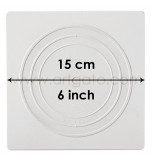 2 SQUARE White Plates - 15 x 15 cm