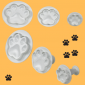 Plunger Cutter, PAW PRINT, Set of 3 sizes