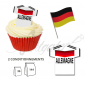 Wafer Toppers | Football T-Shirts 43 x 45 mm - Team Germany