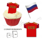Wafer Toppers | Football T-Shirts 43 x 45 mm - Team Russia