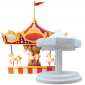 Novelty Cake Dummy | Carrousel - Ø 20 cm x 28 cm High