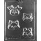 CHOCOLATE (Candy) MOULD | Cookie Mould - Woodland Animal Faces 