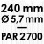 Bâtons de Sucettes - 240 x Ø 5,7 mm - Boîte de 2 700