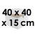 5 White Cake Boxes with Lid - 15 cm High | 40 x 40 cm