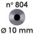 Pastry Tip/Tube | Plain Round Ø 10 mm #804