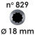 Pastry Tip/Tube | Open Star Ø 18 mm #829