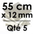 5 Cake Drums | Silver - Square 12 mm thick / 55 x 55 cm (22 in)