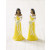 Ethnic Bride / Bridesmaid Yellow Dress, Pack of 2