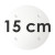 Round White SPS Plate - Ø 15 cm