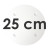 Round White SPS Plate - Ø 25 cm