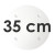 Round White SPS Plate - Ø 35 cm