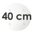 Round White SPS Plate - Ø 40 cm
