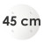 Round White SPS Plate - Ø 45 cm
