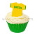 Wafer Toppers | Football T-Shirts 43 x 45 mm - Team Brazil - 36 Pieces 
