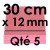 5 Cake Drums | Cerise Pink - Square 12 mm thick / 30 cm Side