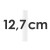 12 SPS Stacked Cake Tubes White - Height 12,7 cm