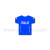 Wafer Toppers | Football T-Shirts 43 x 45 mm - Team Italy, 144 Pieces