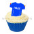 Wafer Toppers | Football T-Shirts 43 x 45 mm - Team Italy - 36 Pieces