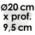 Angel Food Pan - Ø 20 cm x  9,5 cm Deep