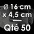 50 Thermoformed Entremets Moulds | ROUND - 16 cm Ø x 4,5 cm Deep