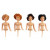 Mini Doll Picks, Set of 4