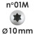 Pastry Tip/Tube | Open Star Ø 10 mm #1M