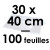 100 Acetate (rhodoid) Sheets for Chocolate | 30 x 40 cm - PVC 150 microns