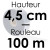 Clear Acetate Cake Strip | Height 4,5 cm x 100 m Roll (PVC 150 microns)