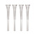4 Crystal spiked Pillars - Height 17,8 cm