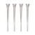 4 Crystal spiked Pillars - Height 22,8 cm