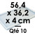 10 Ganache, Mousse and Insert FRAMES | Inside Dim. 56,4 x 36,2 cm - 4 cm High