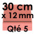 5 Cake Drums | Red - Square 12 mm thick / 30 cm Side