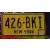 N - New York Number Plate, 30 x 15 cm