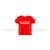 Wafer Toppers | Football T-Shirts 43 x 45 mm - Team Switzerland, 144 Pieces 