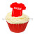 Wafer Toppers | Football T-Shirts 43 x 45 mm - Team Switzerland - 36 Pieces 