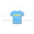 Wafer Toppers | Football T-Shirts 43 x 45 mm - Team Uruguay, 144 Pieces 